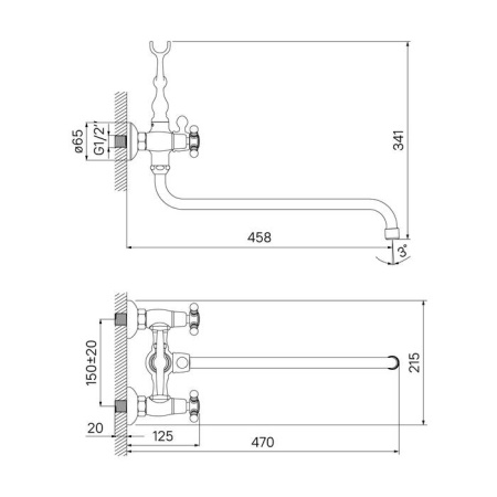 Смеситель для ванны IDDIS Sam (SAMSBL2i10)